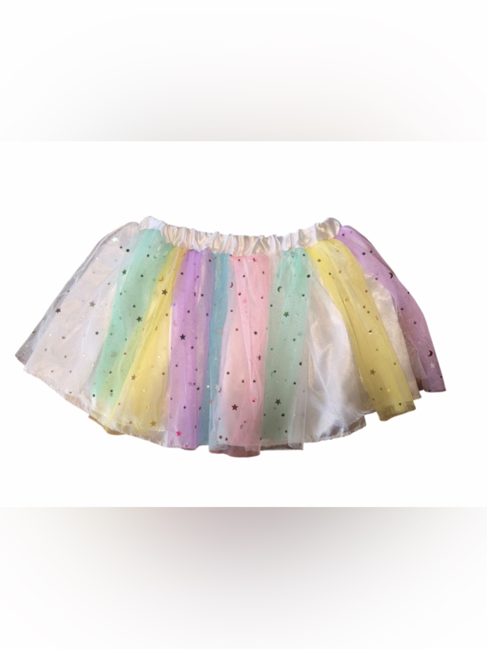 Toddler Girls Rainbow Tulle Skirt Dress Up Costume Ages 3-5